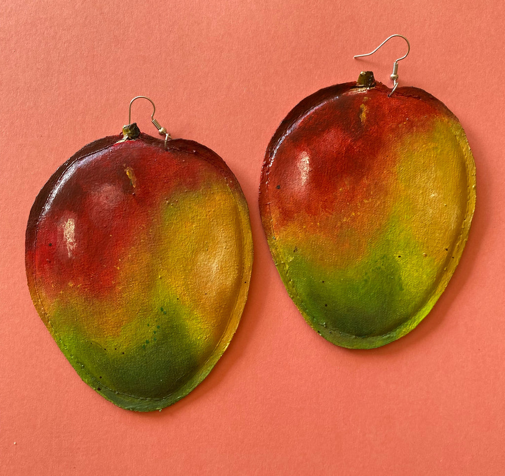 Lg Mango Earrings, Made to Order