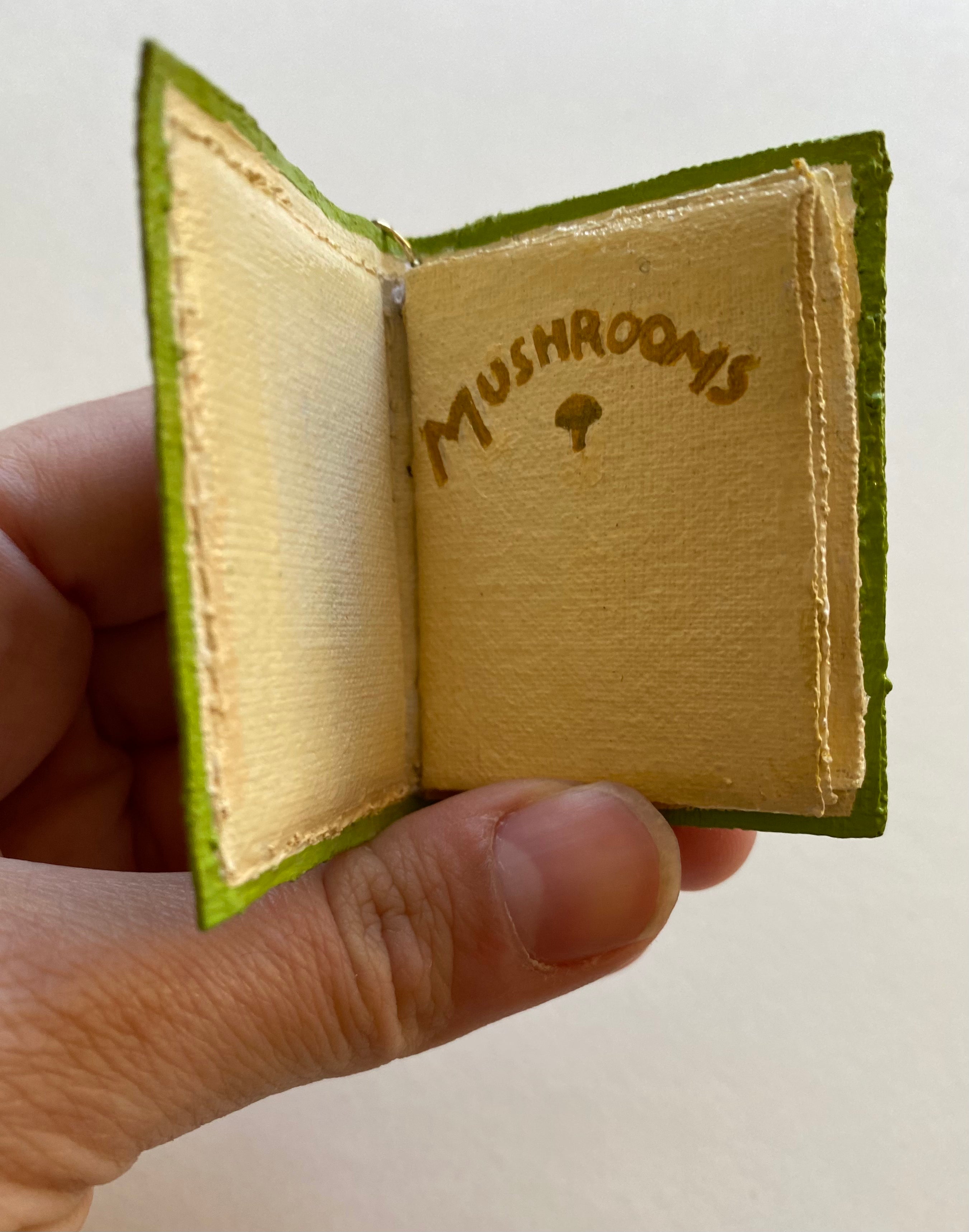 Mushroom Book Earrings